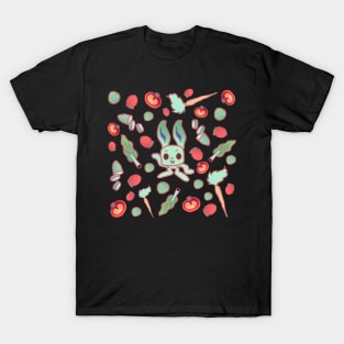 Bunny D and the food for thee v2 T-Shirt